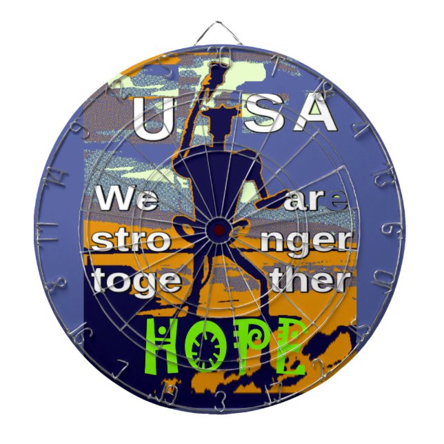 Hoppet USA: Vi är starkare tillsammans inspirerand Piltavla (Framsidan)