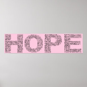 Hoppets anda (svart text) poster