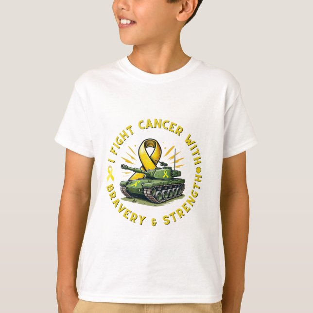 "Hoppets armer: Barncancer - kamp mot cancer" T Shirt (Framsida)