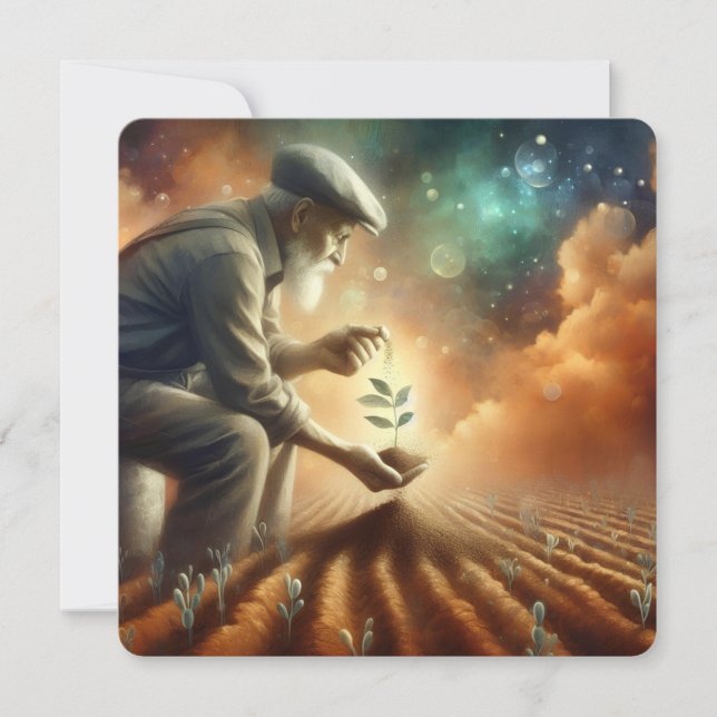 "Hoppets frö"-hälsningskort Kort (Framsida)