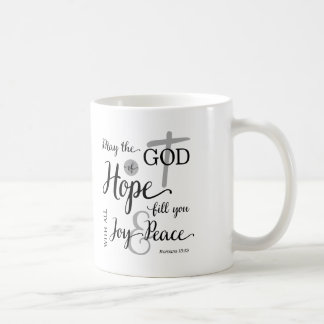 Hoppets gud fyller dig med Joy & Peace Kaffemugg
