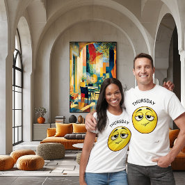 Hoppfull Emoji | Torsdags Känsla Design T Shirt