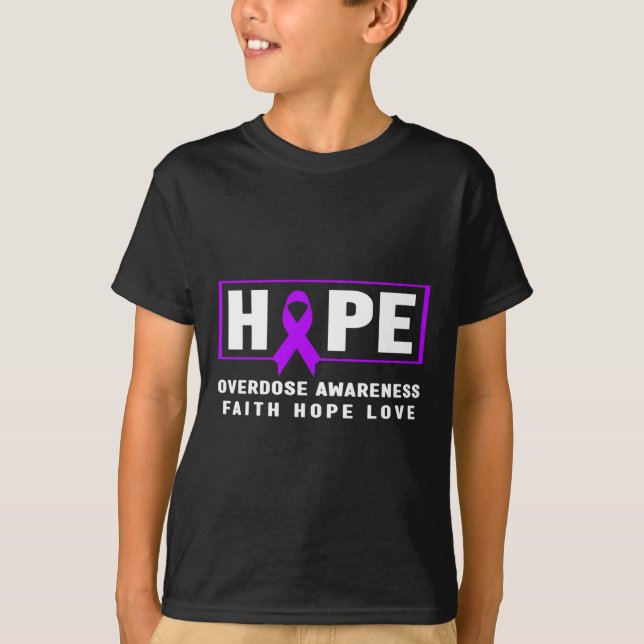Hoppfull överdosering Medvetenhet T Shirt (Framsida)