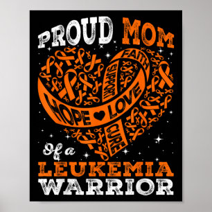 Hoppfull stolt mamma till en leukemi-krigare orang poster
