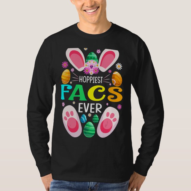 Hoppiest Facs hela Påsk Day Bunny T Shirt (Framsida)