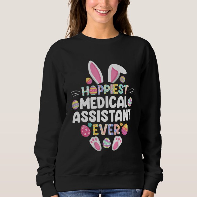 Hoppiest Medical Assistant Ever Easter  Easter Day T Shirt (Framsida)