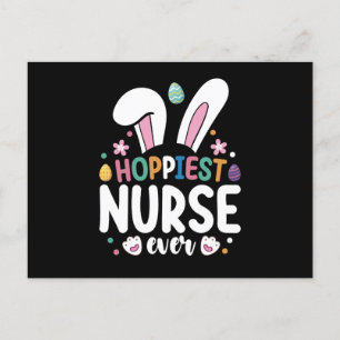 Hoppiest Nurse All Påskhare Eggs Vykort