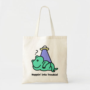 Hoppin in i Trouble! Funny Frog Tygkasse
