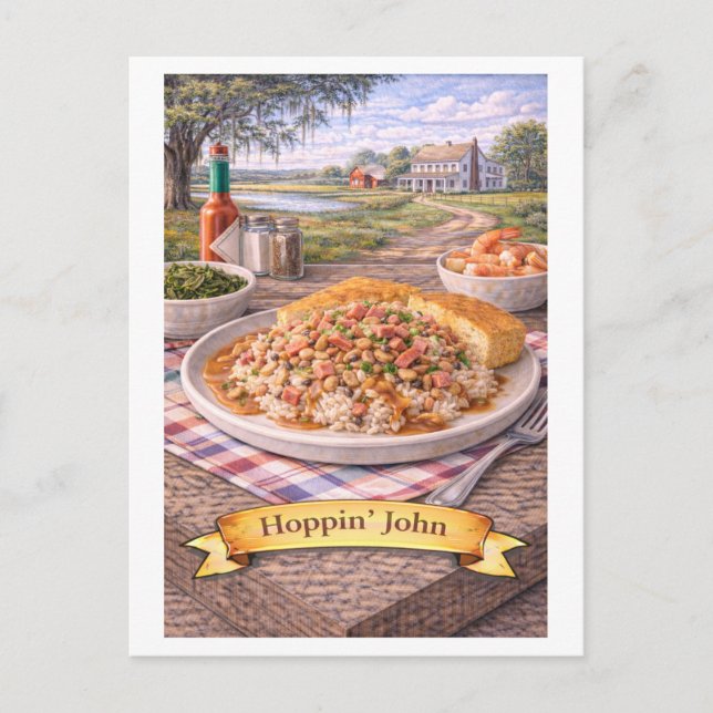 Hoppin' John (Amerikansk matserie) Vykort (Framsida)