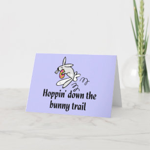 Hoppin' Ner Bunny Trail Helgkort