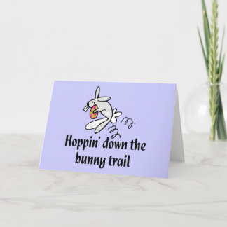 Hoppin' Ner Bunny Trail Helgkort