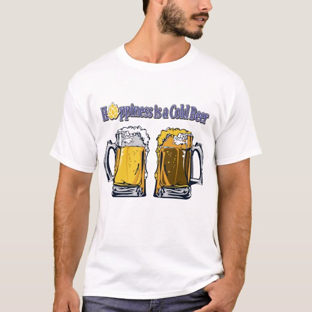 Hoppiness är ett Kall Beer T Shirt (Framsida)