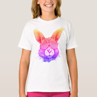 Hoppiness-Hues: "Colorful Rabbit" T Shirt