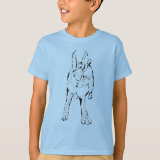 Hopping Vild Rabbit T Shirt