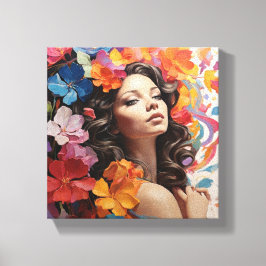 hoppingivande inledande canvastryck