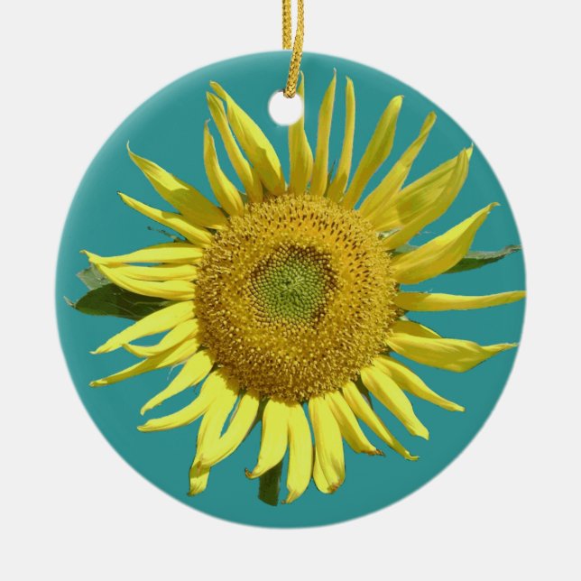 Hoppjulprydnad - runda julgransprydnad keramik (Framsidan)