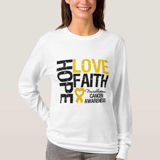 Hoppkärlektro Neuroblastoma T-shirt (Framsida)