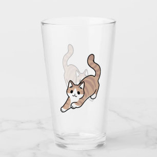 Hoppköp: Spelande kattdesign med Roligt Art Glaskopp