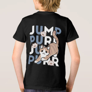 Hoppköp: Spelande kattdesign med Roligt Art T Shirt