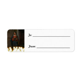 Hoppljus [jul] returadress etikett