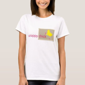 Hopplockad chickScrapbooking T-tröja Tee Shirt