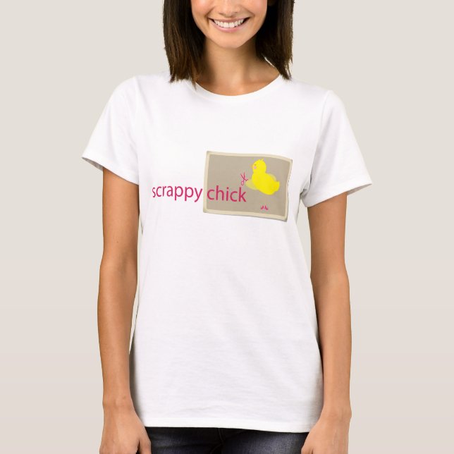 Hopplockad chickScrapbooking T-tröja Tee Shirt (Framsida)