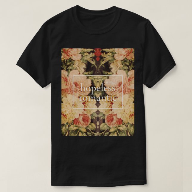 Hopplös romantiker t shirt (Design framsida)