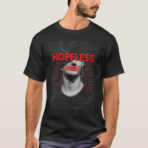hopplös skulptur röd linjer för motivation för su t shirt