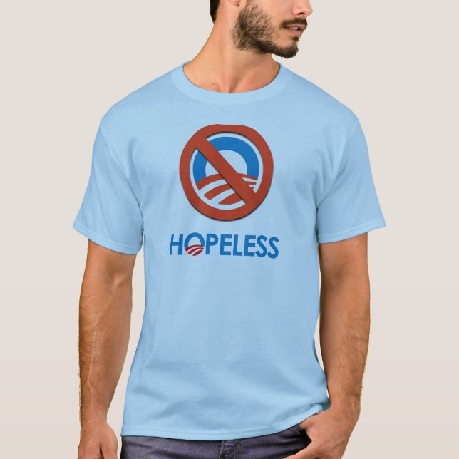 HOPPLÖSA Anti-Obama - Tee (Framsida)