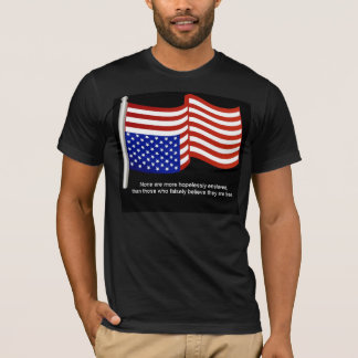 Hopplöst förslavad svart t-shirt