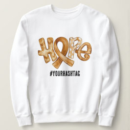 Hoppmedvetanderibbon Amber Personlig Hashtag T Shirt