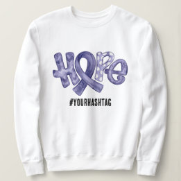 Hoppmedvetenhetsband Personligt Hashtag T Shirt