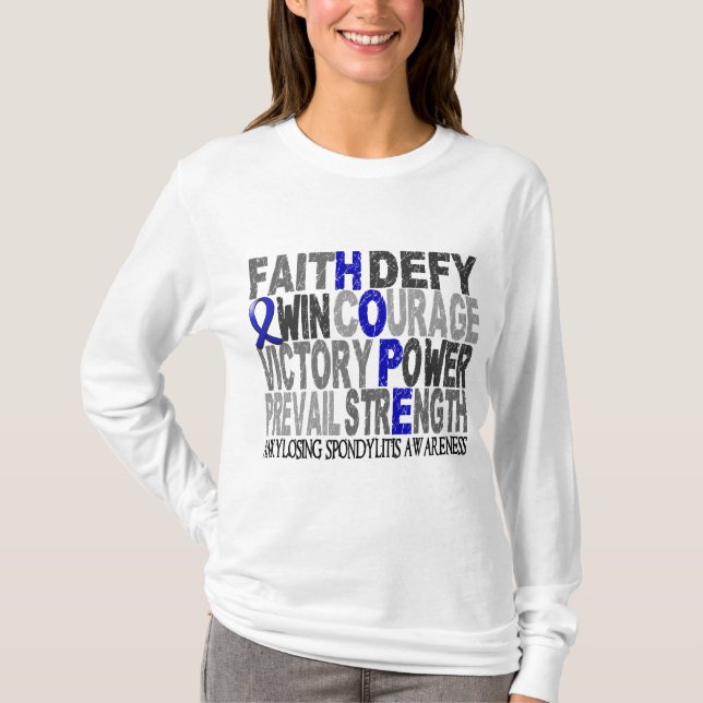 HoppordCollage som Ankylosing Spondylitis Tee Shirt (Framsida)