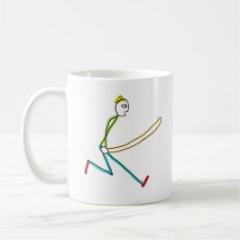 Hopprep Hoppande Stickman Kaffemugg