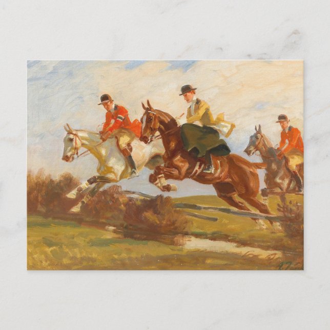 Hoppryttare | Angelo Jank Vykort (Framsida)