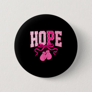 Hoppsan Rosa Ribbon Boxing Handskar Rosa Bröstcanc Knapp
