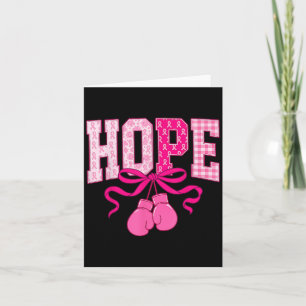 Hoppsan Rosa Ribbon Boxing Handskar Rosa Bröstcanc Kort