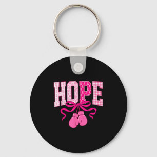 Hoppsan Rosa Ribbon Boxing Handskar Rosa Bröstcanc Nyckelring