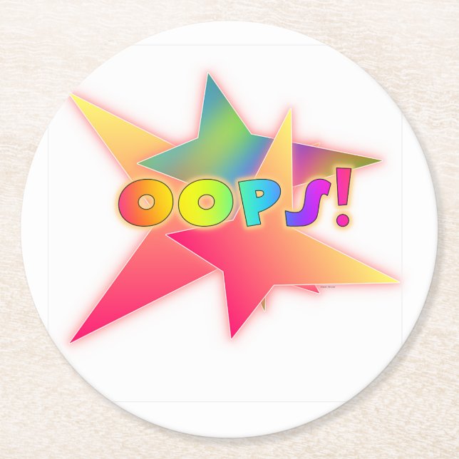 Hoppsan Underlägg Papper Rund (Framsidan)