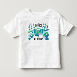 Hoppslott Bouncy Pojkar Födelsedagsfest T Shirt