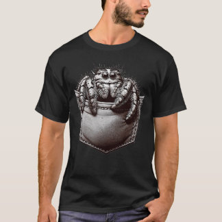Hoppspindel i fickan Söt liten hoppspindel T Shirt