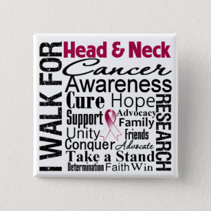 Hoppstift och Nacke Cancer Awareness Walk Knapp