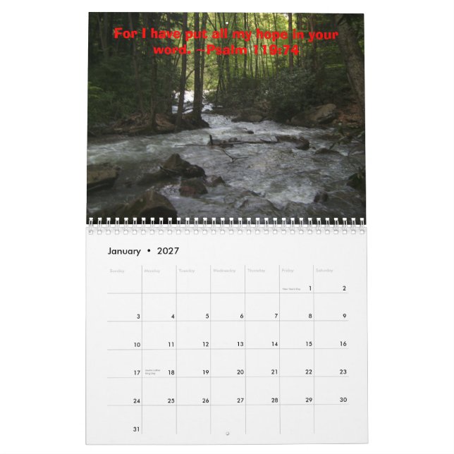 Hopptro och kärlek 2009 kalender (Jan 2027)