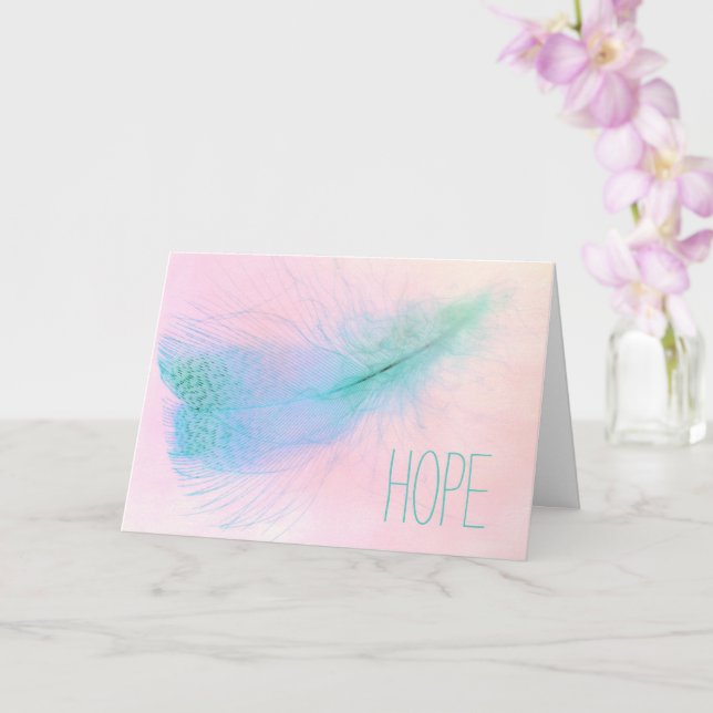 Hoppuppmuntrande cancerstöd kort (Orkide)