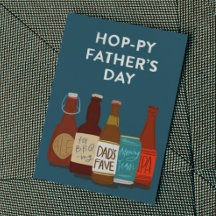 Hoppy Beer Fars dag Card