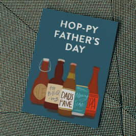 Hoppy Beer Fars dag Card Kort