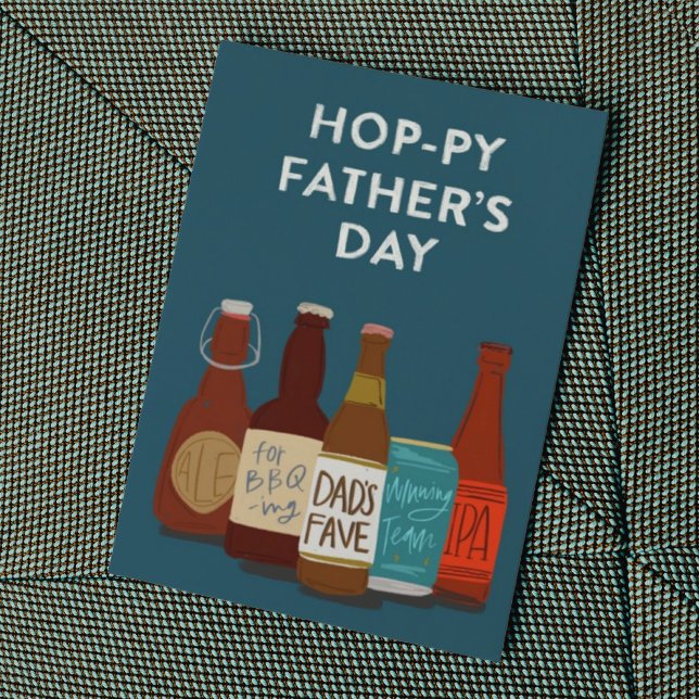 Hoppy Beer Fars dag Card Kort (Skapare uppladdad)