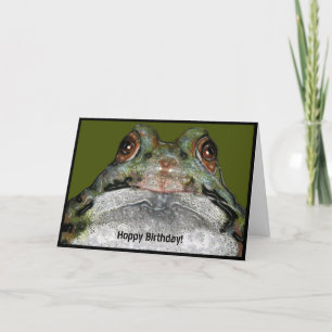 Hoppy Birthday från hela dammen: Frog Kort