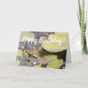 Hoppy Birthday Funny Frog Kort