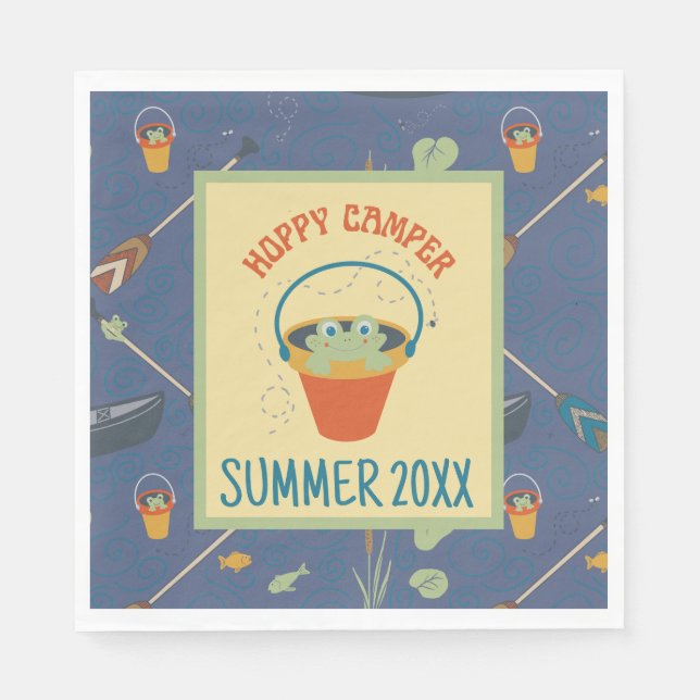 Hoppy Camper Summer Pappersservett (Framsidan)